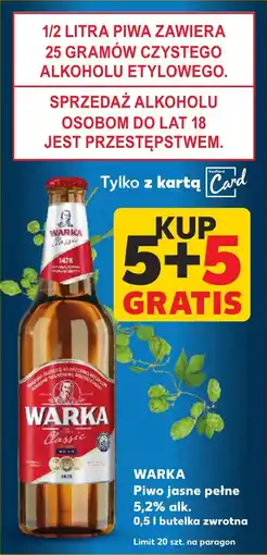 Kaufland Piwo jasne pełne Warka oferta