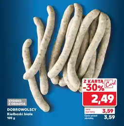 Kaufland Kiełbaski białe Dobrowolscy oferta