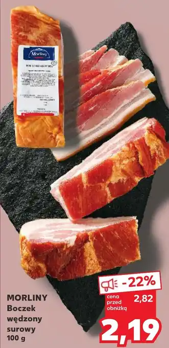 Kaufland Morliny Boczek wędzony surowy, 100 g oferta