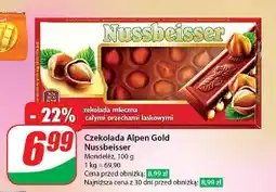 Dino Czekolada mleczna z całymi orzechami Alpen gold nussbeisser oferta