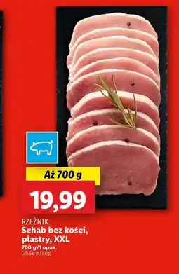 Lidl Schab bez kości - plastry Rzeźnik codzienna dostawa oferta