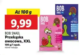 Lidl Przekąska jabłkowo-malinowa Bob snail oferta