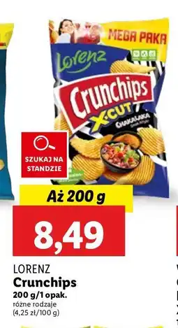 Lidl Chipsy chakalaka Crunchips lorenz oferta
