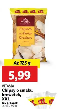 Lidl Prażynki krewetkowe o smaku przekąski z manioku Vitasia china oferta