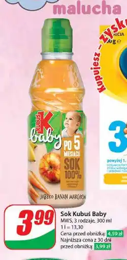 Dino Sok jabłko-banan-marchew Kubuś baby oferta