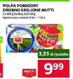 Stokrotka Pomidory drobno krojone polpa Mutti oferta