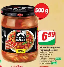 Dino Mięso z kluskami w sosie a'la strogonow Stoczek męska rzecz oferta