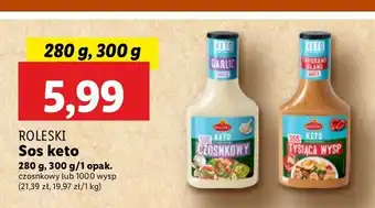 Lidl Sos czosnkowy ROLESKI KETO oferta