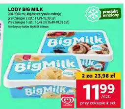 Stokrotka Lody czekolada Algida big milk oferta