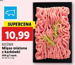 Lidl Mięso mielone wieprozwe z karkówki Rzeźnik codzienna dostawa oferta