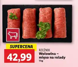 Lidl Mięso wołowe na rolady Rzeźnik codzienna dostawa oferta