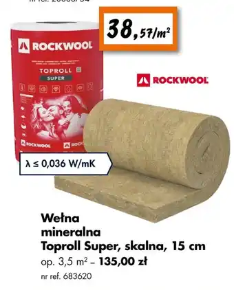 Bricoman Wełna mineralna Rockwool oferta