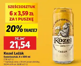 Lidl Piwo Kozel Lezak oferta