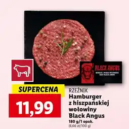 Lidl Hamburger wołowy black angus Rzeźnik Codzienna Dostawa oferta