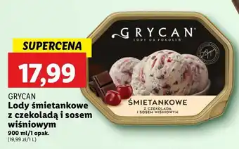 Lidl Lody śmietankowe z czekoladą i sosem wiśniowym Grycan oferta