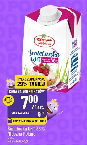 Polomarket Śmietanka UHT 36% Mleczna Polana oferta