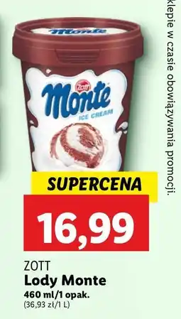 Lidl Lody Zott Monte oferta
