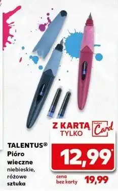 Kaufland Pióro wieczne niebieskie Talentus oferta