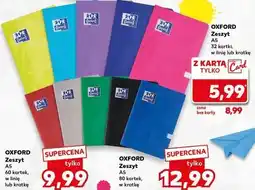 Kaufland Zeszyt a5 60 kartek kratka Oxford oferta