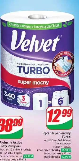 Dino Ręcznik papierowy Velvet Turbo oferta