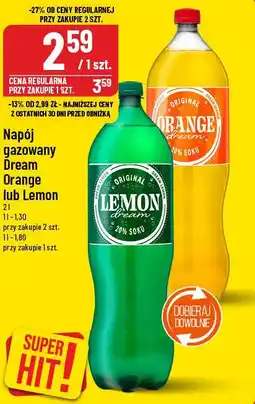 Napój gazowany Dream Orange lub Lemon