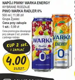 Słoneczko Napój piwny Warka Energy oferta