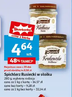 Auchan Krakowska kiełbasa Spichlerz rusiecki oferta
