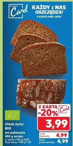 Kaufland Chleb żytni bio oferta