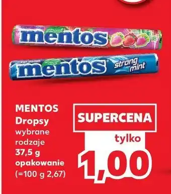 Kaufland Dropsy strong mint Mentos classic oferta
