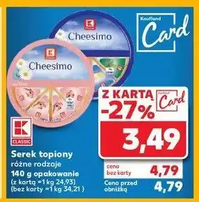 Kaufland Ser topiony mix K-classic cheesimo oferta