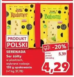 Kaufland Ser żółty Serenada babuni oferta
