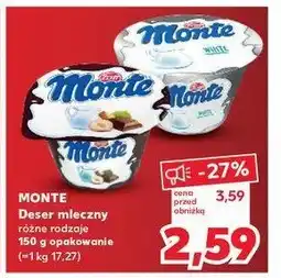 Kaufland Deser śmietankowy Zott monte white oferta