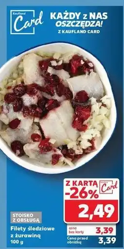 Kaufland Filet śledziowy z żurawiną oferta