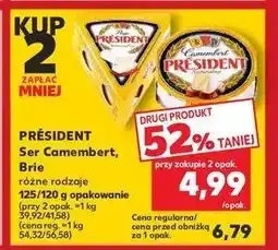Kaufland Ser naturalny President brie oferta