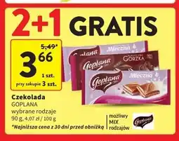 Intermarche Czekolada gorzka Goplana oferta