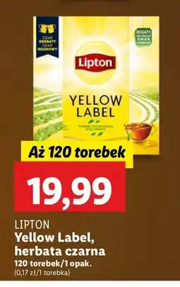 Lidl Herbata Lipton yellow label tea oferta