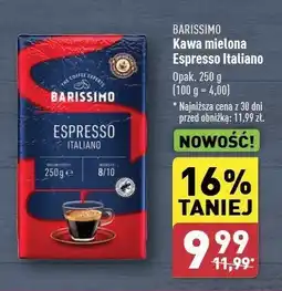 ALDI Kawa Barissimo espresso italiano oferta