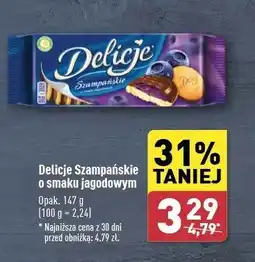 ALDI Ciastka z galaretką jagodową Delicje szampańskie oferta