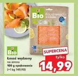Kaufland Łosoś wędzony K-classic bio oferta