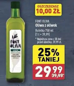 ALDI Oliwa z oliwek extra Font oliva oferta