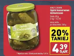 ALDI Ogórki konserwowe delikatesowe oferta