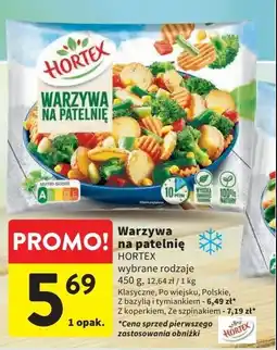 Intermarche Warzywa na patelnię ze szpinakiem Hortex oferta