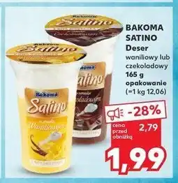 Kaufland Deser czekoladowy z bitą śmietaną Bakoma satino oferta