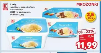 Kaufland Lody czekoladowe K-classic oferta