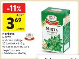 Intermarche Herbatka mięta Malwa tea oferta