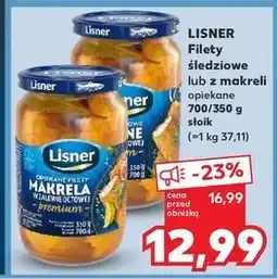 Kaufland Filety opiekane z makreli Lisner oferta