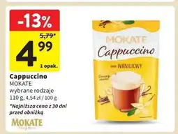 Intermarche Cappuccino waniliowe Mokate cappuccino oferta