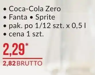 Makro Coca-Cola Zero, Fanta, Sprite 500ml oferta