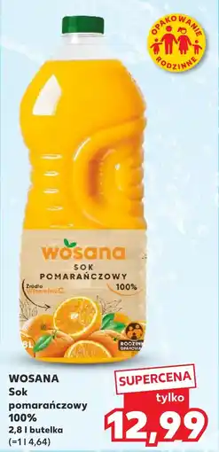 Kaufland WOSANA Sok pomarańczowy 100% oferta