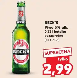 Kaufland BECK'S Piwo oferta